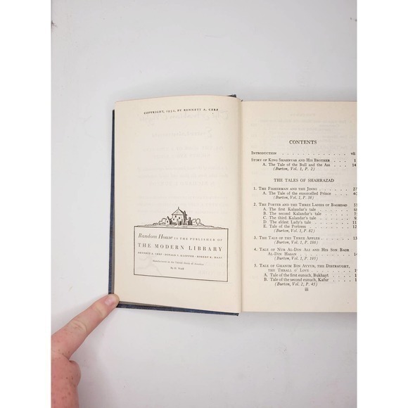 The Arabian Nights with Essay by Ben Ray Redman 1933 Arabic folk tales Book - Picture 3 of 6